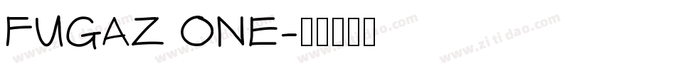 FUGAZ ONE字体转换